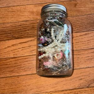 Jar of Mixed Jewelry